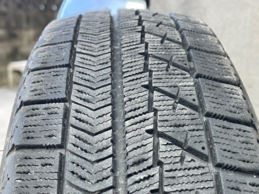 はめ替え工賃込み！155/65R14 ブリヂストンスタッドレス ブリザックVRX 中古4本セット！軽自動車