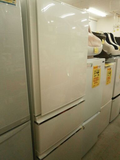 MITSUBISHI　3ドア冷蔵庫　MR-CX33A-W　2017年製　330L
