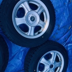 冬タイヤ 175/70R14 コンパクトカー用アルミホイール付きスタッドレス4本組の画像