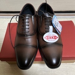 メンズ革靴24.5cm撥水ストレッチの画像