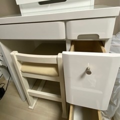 【1/11まで】ドレッサー 三面鏡 白の画像
