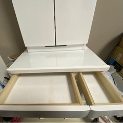 【1/11まで】ドレッサー 三面鏡 白の画像