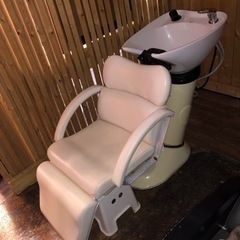 ビューティーガレージリアシャンプー台オオヒロ高級ネックパッド付き