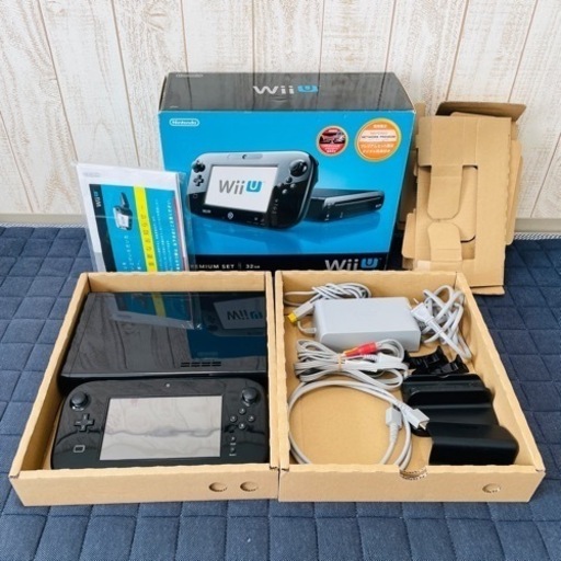 Wii Uプレミアム本体(付属品)とスーパーマリオとWiiリモコン一式