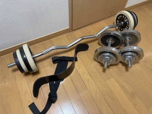 (確定済み) 筋トレグッズ／ダンベル、懸垂マシンセット