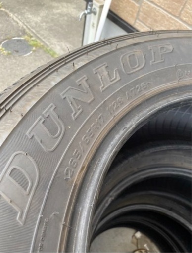 ハイラックス 後期 純正 265/65R17 ダンロップ グラントレック AT25 4本 DUNLOP 