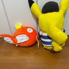 ポケモン　ピカチュウ　コイキング　ぬいぐるみの画像