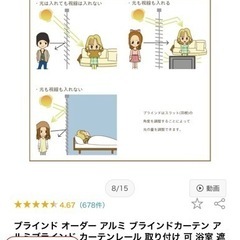 日本製　アルミブラインド☆ホワイトの画像