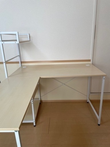 L字型テーブル　デスク