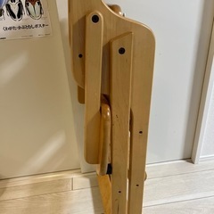 子供用食卓椅子　木製ワンタッチハイチェア  ベビーチェア食事イスの画像