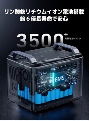 AFERIY ポータブル電源 大容量 1997Wh/624000mAh リン酸鉄リチウム蓄電池 2000W(サージ4000W)