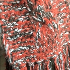 手編み風☆ニット超ロングマフラーの画像