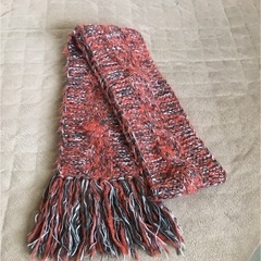 手編み風☆ニット超ロングマフラー