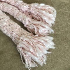 手編み風☆ニットロングマフラーの画像