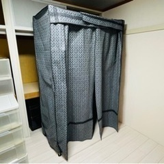 【お譲り先決定】カバー付パイプハンガーラックの画像