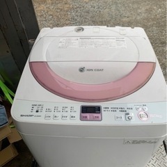 5km以内配送無料 保証付き シャープ SHARP ES-GE60N-P [全自動洗濯機(6.0