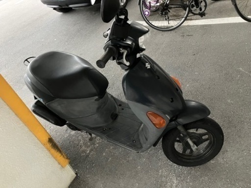 原付バイク　レッツ4 自賠責保険3年以上残り有り。