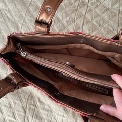 ハンドバッグ　チェック柄の画像