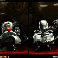アイアンマン2 ウォーマシン ライフサイズ バスト（サイドショー製）他、２点おまけつきの画像