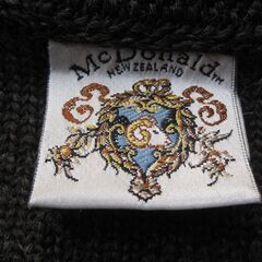 ★マフラー　　WOOL    　　  茶系色　　　美品の画像
