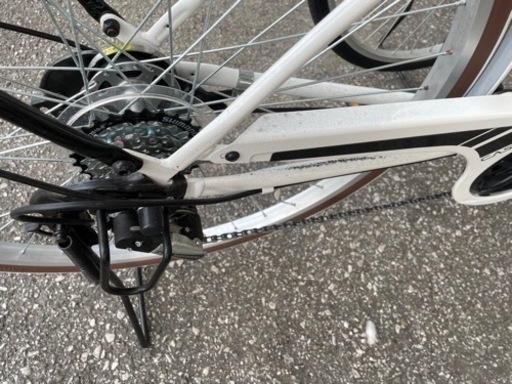 自転車　26インチ　白　asahi