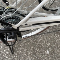 自転車 26インチ 白 asahi