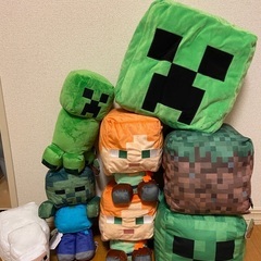 【破格】マインクラフト　ビッグ　ぬいぐるみ　グッズ　セット