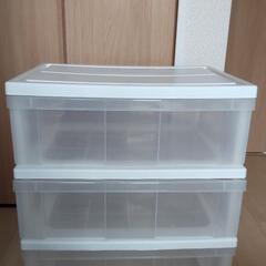 (引取先決まりました)クリア収納ケース無料で譲りますの画像