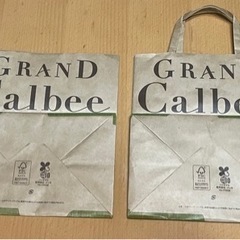 グランドカルビー  ショッパー紙袋 新品2枚 中古2枚 計4枚の画像