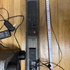 【良音質、サブウーハー付き】①スピーカー/GRND-TVSPK04/2.1ch サウンドバースピーカー/ワイヤレスサブウーファー付き【家電・ビジュアル・オーディオ】の画像