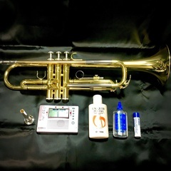 ヤマハ　YAMAHA トランペット　YTR-2320E フルメンテナンス済！可愛いシャイニーケース＆オマケ付！ピカピカです！の画像