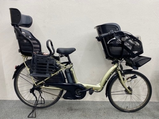 大容量バッテリー　ヤマハパスキッス　3人乗り電動自転車　子供乗せシート付き