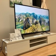 お得3点セット！1.テレビ50型 4K 2.Chrome cast google TV 3.テレビスタンド