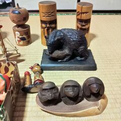 日本人形　置物　いろいろ　昭和レトロ　すべてまとめてお譲りします。の画像