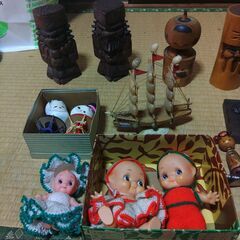 日本人形　置物　いろいろ　昭和レトロ　すべてまとめてお譲りします。の画像