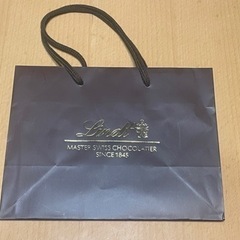 lindtチョコレート リンドール茶色紙袋 ショップ袋 ショッパーの画像