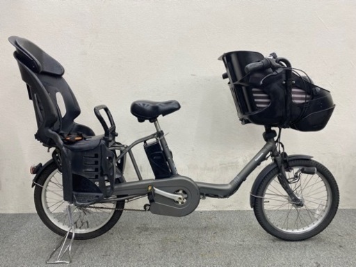 大容量バッテリー13.2ah パナソニックギュットミニ3人乗り電動自転車　子供乗せシート付き　お買い得