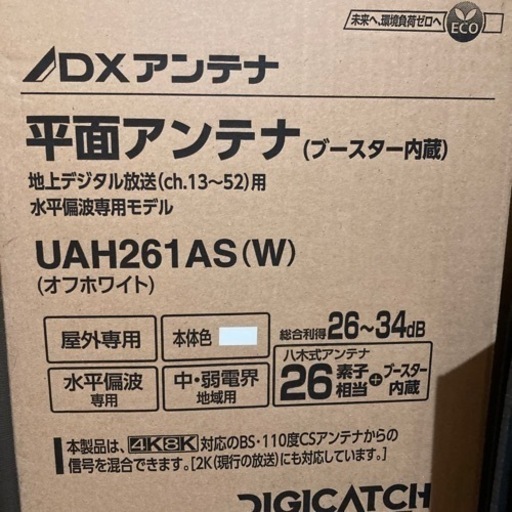 地デジ用平面アンテナ