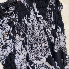 ロングワンピース マキシ 花柄 グレー ワンピース ドレスの画像