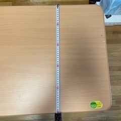 【無料、美品】 折りたたみローテーブル ミツワ パレットテーブル 幅75×奥行51×高さ31cm ナチュラル 日本製 折りたたみ式 PA-75の画像