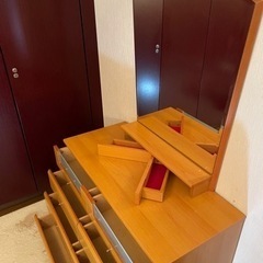 0円 差し上げます ドレッサー 化粧台 鏡台の画像