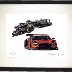 NC-361 ARTA HONDA NSX Concept-GT/F-1 限定版画 直筆サイン有 額装済 作家 平右ヱ門の画像