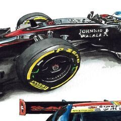 NC-361 ARTA HONDA NSX Concept-GT/F-1 限定版画 直筆サイン有 額装済 作家 平右ヱ門の画像