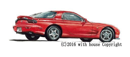 NC-362 アンフィニRX-7 限定版画 直筆サイン有 額装済 作家 平右ヱ門