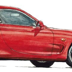 NC-362 アンフィニRX-7 限定版画 直筆サイン有 額装済 作家 平右ヱ門の画像