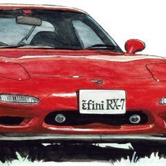 NC-363 アンフィニRX-7 限定版画 直筆サイン有 額装済 作家 平右ヱ門の画像