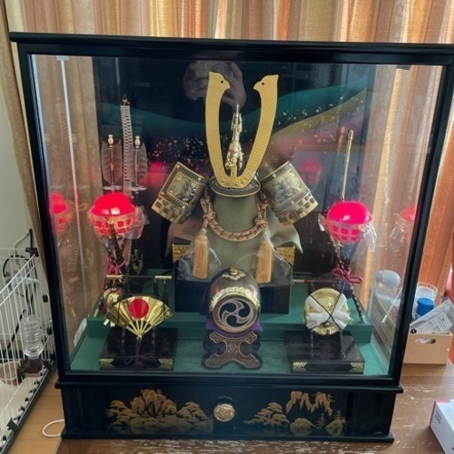 段ボール付 持ち運び便利ヒモつき  兜