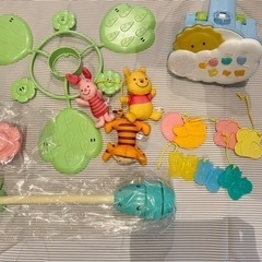 最新型　動作確認済☆プーさんメリー☆6wayジムに変身　の画像