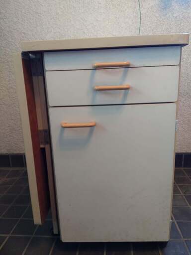 キッチ用収納つきテーブル