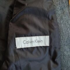 【美品】Calvin Kleinレイヤード中綿ジャケット大人系グレーMの画像